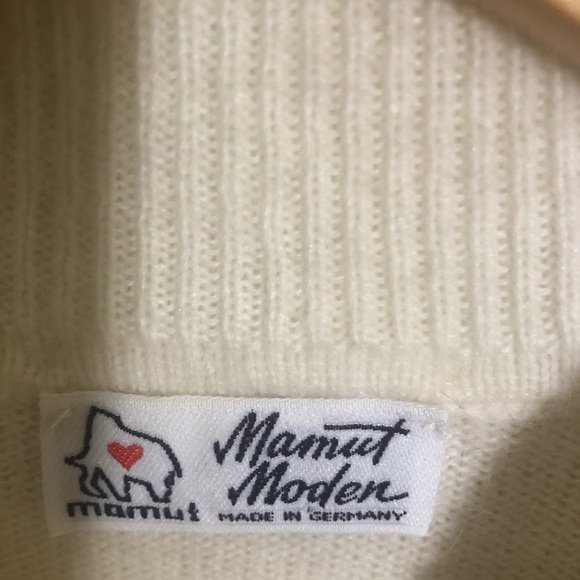 Vtg Mamut Moden Lambswool Angora Blend Mock Neck Sweater Made in Germany 44 (12) - Picture 4 of 12